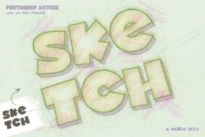 Color Pencil Sketch – Photoshop Actions