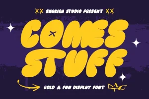 Comes Stuff – Fun & Bubbly Font