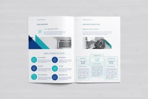 Company Brochure Template | Canva | Docx |ID| PSD