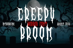 Creepy Broom – Scary Horror Halloween Font