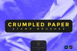 Crumpled Paper Stamp Brushes