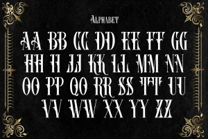 Crystal Orchid Display Blackletter Font