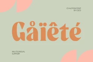 CS Alston – Bold Font