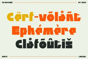 CS Boldier – Bold Font