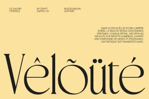 CS Calory – Elegant Font