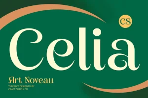 CS Celia – Art Nouveau Font