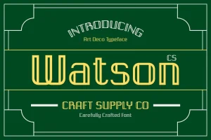 CS Watson – Art Deco Font