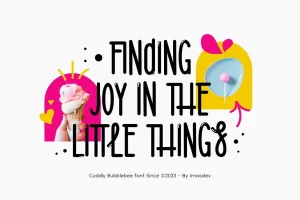 Cuddly Bubblebee – Bubble Font