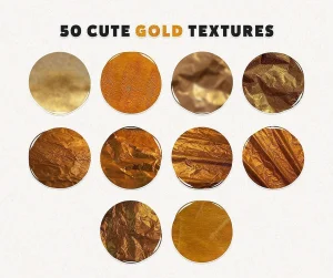 Cute Metallic Textures and Patterns