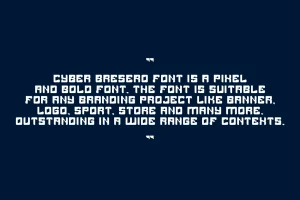 Cyber Bresero – Digital & Tech Font