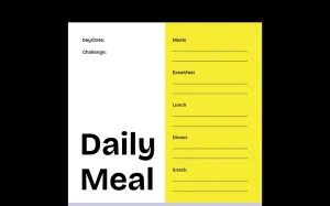Daily Weekly Meal Planner