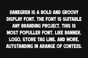 Danegren – Round & Bold Font