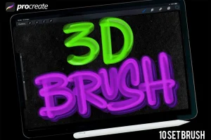 Dans 3D Brush Procreate #1