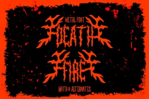 Death Fire – Metal Font