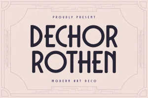 Dechor Rothen – Modern Art Deco Typeface
