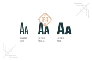 Decohead Typeface| Art Deco Font