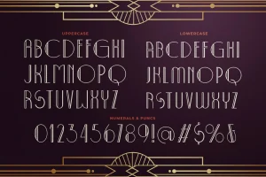 Decolmax Art Deco Typeface