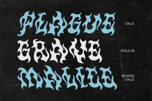 Delware – Black Metal Font