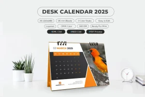 Desk Calendar 2025