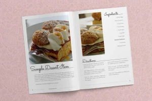 Dessert Cookbook Template InDesign