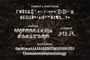 Destro – Stencil Display Font