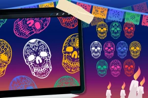 Dia De Muertos Stamp Brush