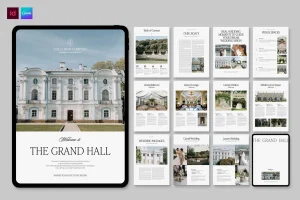 Digital Wedding Venue Brochure Template