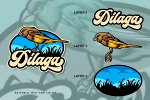 Dilaga Bird Logo Template