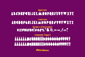 Dino Moose – a Playful Font