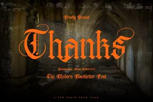 Distropiax – Modern Blackletter Font