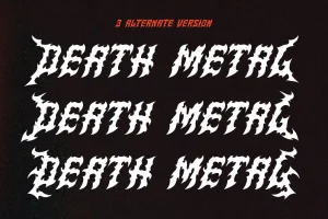 Dracursed – Death metal Font