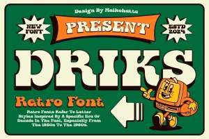 Driks – Serif Retro Font