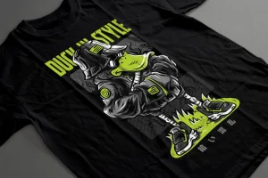 Duck in Style T-Shirt Design