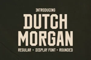Dutch Morgan – Display Sans Font