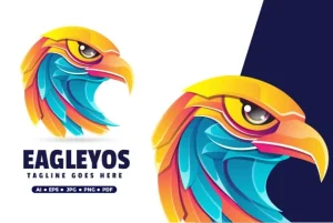 Eagle Gradient Logo Template