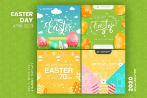 Easter Day Social Media Post Template