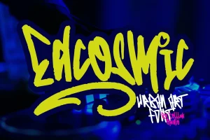 Edcosmic – An Urban Art Graffiti Font