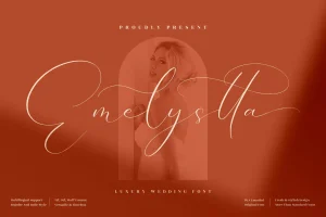 Emelystta Wedding Script Font