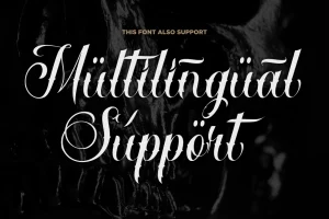 ES Ruthlock – Tattoo Script Font