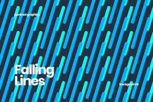 Falling Rounded Lines Background