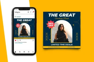 Fashion Sale Intsagram Post Template
