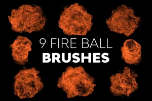 Fire Ball Brushes