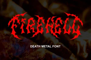 Fire Hell – death metal font