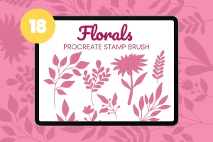 Florals Procreate Stamp Brush Vol2