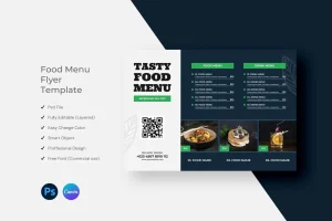 Food Menu Flyer Template Design