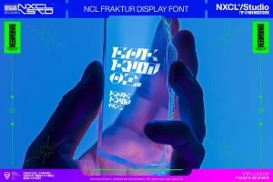 Fraktur – Futuristic Cyberpunk Y2K Mecha Font