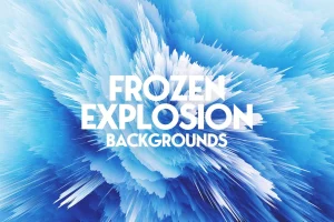 Frozen Explosion Background Set