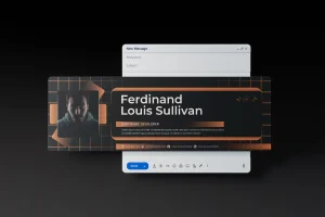 Futuristic Email Header