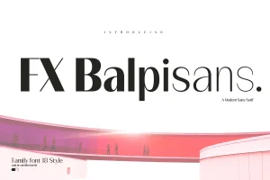 FX Balpisans – Modern Sans Serif Family