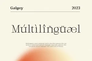 Galgey – Font Family + Variable